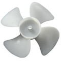Product Image of 6" Plastic 4 Blade CW Fan Blade, 5/16" Bore