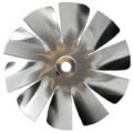 Product Image of 4" Aluminum 10 Blade, 1/4" Bore CW Intake Hub Fan Blade