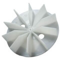 Product Image of 4-1/2" Plastic Blower Wheel & Fan Blade w/ 3/16" Bore
