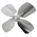 Product Image of 6-1/2" Aluminum 4 Blade CW Fan Blade, 1/4" Bore (w/ Hub)