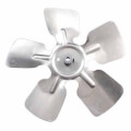 Product Image of 10" Aluminum 5 Blade CCW Fan Blade, 1/4" Bore (w/ Hub)