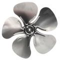 Product Image of 12" Aluminum 5 Blade CW Fan Blade, 5/16" Bore (w/ Hub)