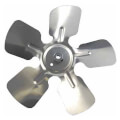Product Image of 6" Aluminum, 4-Blade, CW Fan Blade (1/4" Bore)
