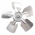 Product Image of 6" Aluminum 5 Blade CCW Fan Blade, 5/16" Bore (w/ Hub)