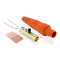 Product Image of 16 Series Taper Nose Cam-Type Female Plug, Contact & Insulator, Detachable, #2, 2/0 AWG, 300A Max, Type 3R When Mated (Orange)
