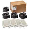 Product Image of Flex Series Fan Finish Pack with White Grille, No Light (80 CFM, 2.0 Sones) (Pack of 4)