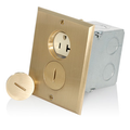 Product Image of 20A 1-Gang Floor Box Assembly, Commercial Grade, Self-grounding