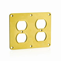 Product Image of 2, Duplex Receptacle Coverplate (Yellow)