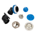 Product Image of True Blue ABS Half Kit w/ Uni-Lift Stopper, Test Kit & Finished Drain Spud (Brushed Nickel)