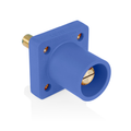 Product Image of Male Panel Receptacle, Cam-Type, Self-Clinching Nut, 90 Deg. #2 to 4/0 AWG (Blue)