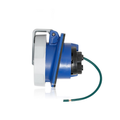 Product Image of 20A, 250V 3-Phase, 3P, 4W, LEV Series IEC 60309-1 & 60309-2 Pin & Sleeve Receptacle, IP66/67/68/IP69K, Watertight (Blue)