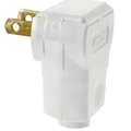 Product Image of 15A Non-polarized Angle Plug (White)