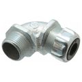 Product Image of 3/4 NPT Iron 0.375 to 0.5" Liquidtight 90-Degree Elbow Strain Relief Cord Grip , 2272
