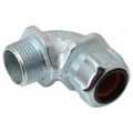 Product Image of 3/4 NPT Iron 0.5 to 0.625" Liquidtight 90-Degree Elbow Strain Relief Cord Grip , 2273