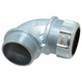 Product Image of 2 NPT Iron 1.375 to 1.625" Liquidtight 90-Degree Elbow Strain Relief Cord Grip , 2285