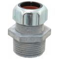 Product Image of 1" Zinc 0.625 to 0.75" Liquidtight Straight Strain Relief Cord Grip, 2545-TB