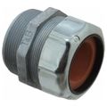 Product Image of 2 NPT Zinc 1.125 to 1.375" Liquidtight Straight Strain Relief Cord Grip, 2-5/8" OAL, 2573