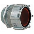 Product Image of 2 NPT Iron 1.75 to 1.965" Liquidtight Straight Strain Relief Cord Grip, 3-1/2" OAL, 2576
