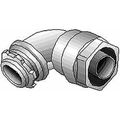 Product Image of 2-1/2" 90-Degree Non-Insulated Malleable Iron Liquid Tight Fitting, 5358
