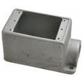 Product Image of 1" Deep 1 Gang Cast Device Box, Gray Iron Zinc Plated, Dead End, FD3-TB