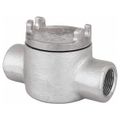 Product Image of 1/2" Ductile Iron GUAC Hazardous Location Conduit Outlet Box w/ Aluminum Cover, 6.8 Cubic Inch, GUAC14-TB