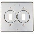 Product Image of 2 Gang Device Box Cover, Sheet Steel, 2 Switch, S322-TB