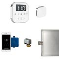 Product Image of AirButler Steam Shower Control Package with AirTempo Control and Aroma Glass SteamHead in White Polished Chrome