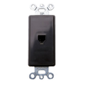 Product Image of Decora Insert, 6p4c, Screw Terminals (Brown)