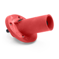 Product Image of 23 Series Panel Mount Receptacle, Male, 690A Max, 600V 30 Degree Angle, 1.125", Threaded Stud Termination, 250-777 MCM Cable Range (Red)