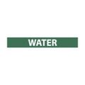 Product Image of Pipe Marker with Water Legend and No Graphic, B1276G