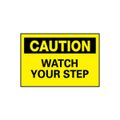 Product Image of 10" High Caution Watch Your Step Aluminum Sign, C203AB