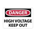 Product Image of 10" High Danger High Voltage Keep Out Aluminum Sign, D139AB