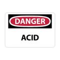 Product Image of 10" High Danger Acid Aluminum Sign, D5AB