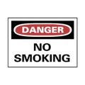 Product Image of 10" High Danger No Smoking Aluminum Sign, D79AB