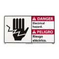 Product Image of 10" High Danger Electrical Hazard Plastic Sign, DBA12R