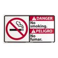 Product Image of 10" High Danger No Smoking Plastic Sign, DBA6R