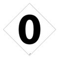 Product Image of 7" x 7" 0 Vinyl Hazardous Material Label, DCN60