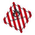 Product Image of 4" x 4" Flammable Solid DOT Shipping Label, DL11ALV