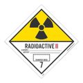 Product Image of 4" x 4" Activity: Transport Index Shipping Label Radioactive II Contents, DL26AL