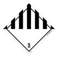 Product Image of 4" x 4" Accuform 9 DOT Shipping Label, DL50ALV