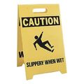 Product Image of 19" x 12" Caution Wet Floor Caution Slippery When Wet Floor Sign, FS1-ACCUFORM