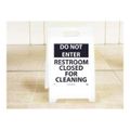 Product Image of 19" x 12" Do Not Enter Restroom Closed for Cleaning Do Not Enter Work in Progress Floor, FS22