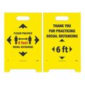 Product Image of 19" High Accident Prevention A-Frame Floor Sign, FS43