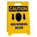 Product Image of 19" x 12" Caution Men Working Above Caution Men Working Below Floor Sign, FS6
