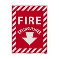 Product Image of 12" x 9" Fire Extinguisher Rigid Plastic Glow-In-The-Dark Fire Sign, GL10R