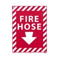 Product Image of 12" x 9" Fire Hose Rigid Plastic Fire Sign, GL18R