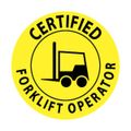Product Image of 2" Thick Certified Forklift Operator Hard Hat Label (25-Pack), HH67