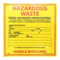 Product Image of 6" High Hazardous Waste Federal Law Prohibits Improper Disposal Vinyl Sign, HW1