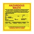 Product Image of 6" x 6" Hazardous Waste State & Federal Law Prohibits Improper Hazardous Material Label, HW15