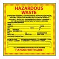 Product Image of 6" x 6" Hazardous Waste State & Federal Law Prohibits Improper Hazardous Material Label, HW16